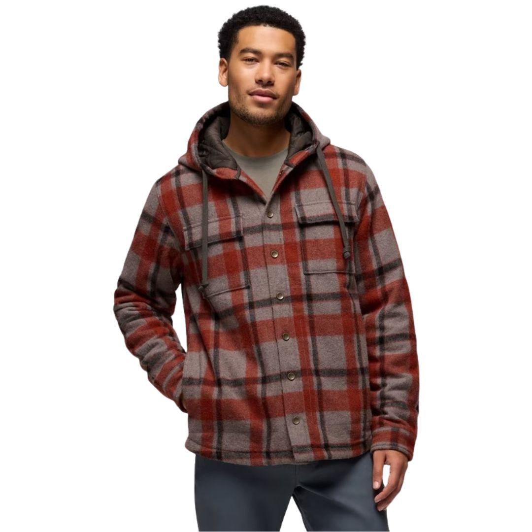 prAna Men's Asgard Hooded Flannel Shirt